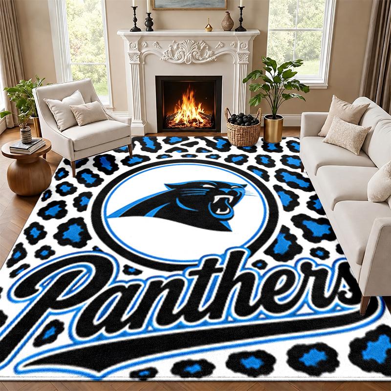 Carolina Panthers Carpet Door Mat for Living Room or Bedroom Protective Mat Under Chair Office Decoration Christmas Gift Birthday Present