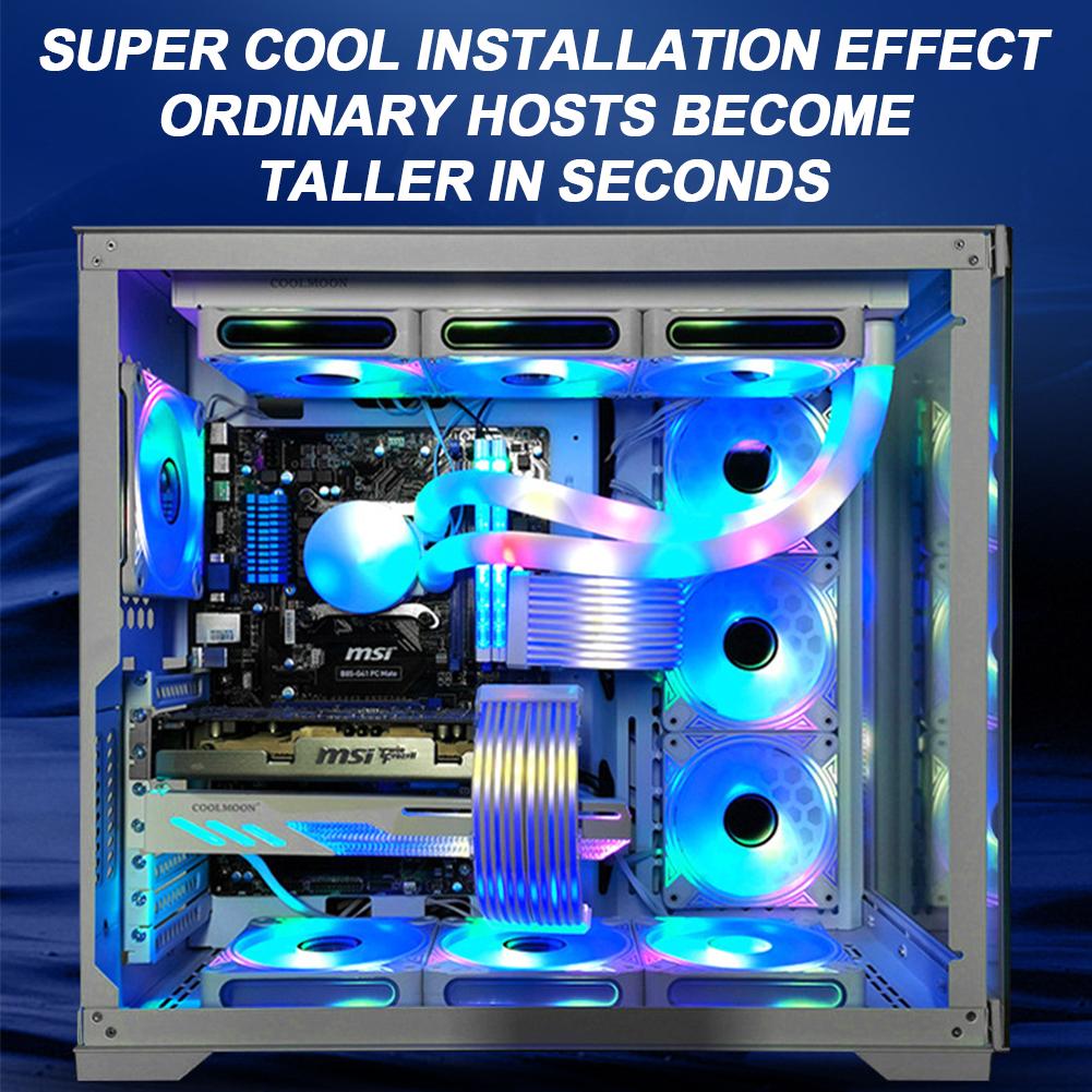 5V 3Pin ARGB Sync PC Cables 8Pin 24Pin PSU RGB Cable Extensions Flexible LED Strip Light DIY Kit for Computer Power Supply