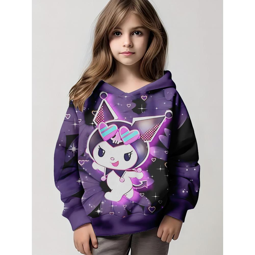 2025 Anime Cartoon Kuromi 3D Print All Seasons Children Casual Sweatshirt Cool Pullover Tops Unisex Clothes Hoodies