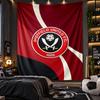 Wall Hanging Tapestry Sheffield United Football Print Cloth for Living Room Bedroom Home Decor