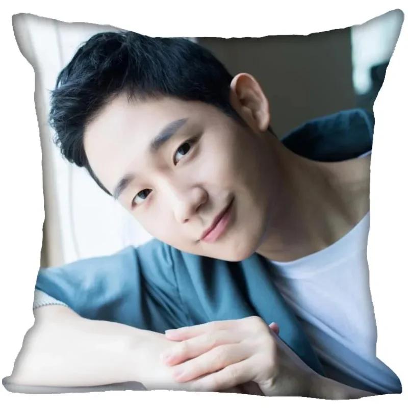 Jung Hae In Pillow Cover Bedroom Home Office Decorative Pillowcase Square Zipper Pillow Cases Satin Soft No Fade 0209
