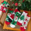 New Christmas socks Children's coral fleece thickened warm home mid-tube floor socks Autumn and winter plush sleep socks