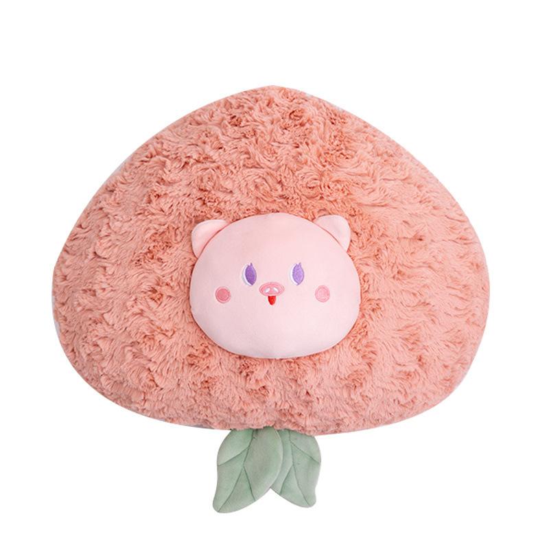 Cartoon Fruit Peach Throw Pillow Plush Toy Doll Avocado Blueberry Doll Home Sofa Pillow Rag Doll 40cm（0.4kg）