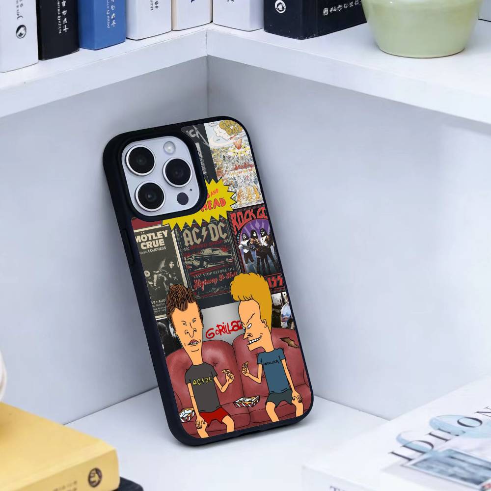 Cartoon B-Beavis And Butt-Head Phone Case For iPhone 17,16,15,14,13,Pro,Max,Plus,Magnetic For Magsafe Wireless Charging