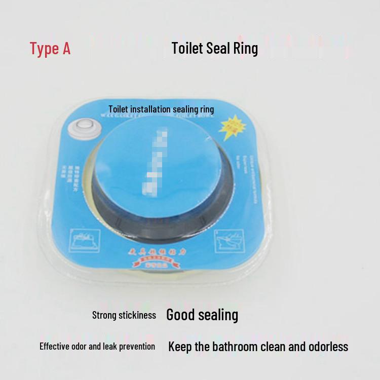 Universal Leak-Proof Toilet Seal Ring: Anti-Odor, Thickened Rubber Flange for Household Drains Standard Model