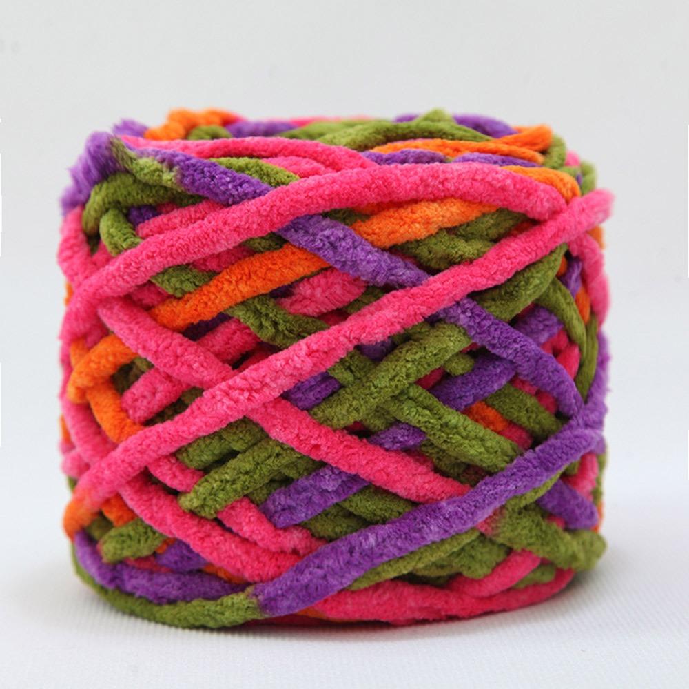 100 גרם חוט אקרילי לסריגה חוט קלוע חוט צמר בעבודת יד חוט קרושה