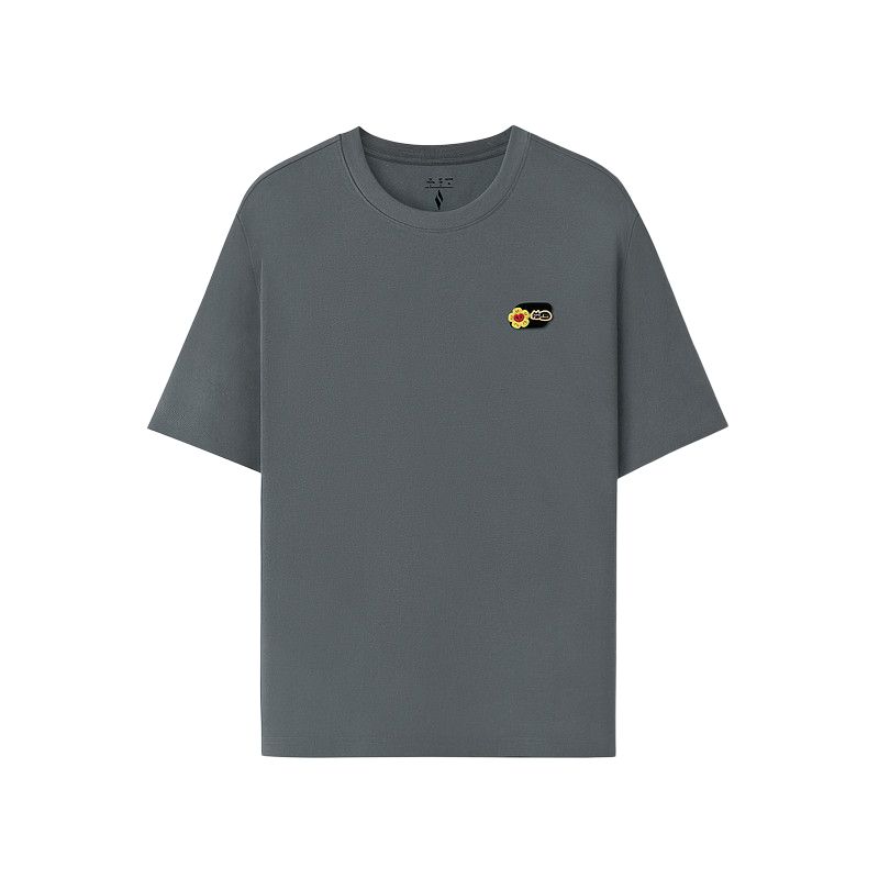 Skechers Round Neck Loose Antibacterial Cool Breathable Knitted Short Sleeve T-Shirt Unisex Tops L226U048-013P S