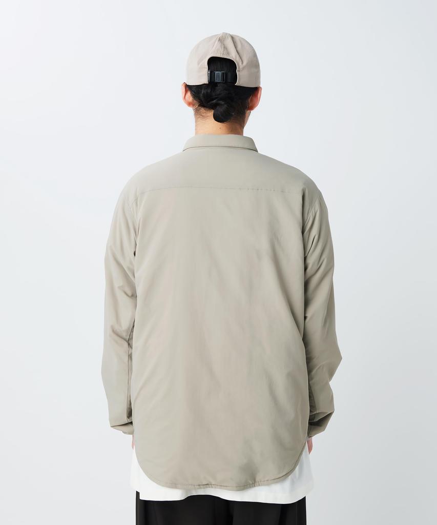 Flexible Insulated Shirt Tops Shirt Long Sleeve Padded GREIGE M [Snow Peak] SH-26SU001 Men's Women's