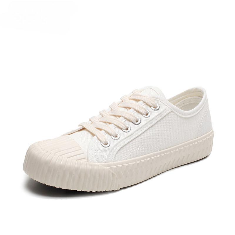 Fashion Women's Vulcanized Casual Sneakers Low Cut Student Fashion Ins Trendy Flat Canvas Shoes All Season Versatile