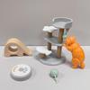 1 Set Micro Landscape Dollhouse Model Cat Trees Scratcher Deccoration Accessories Toy Mini Cat Ornament