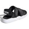 adidas 90s Sandal Velcro Casual Black Gray White Sandals 'Black Grey White' Women's EG7647