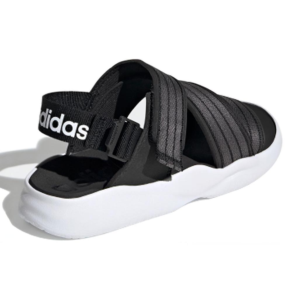 adidas 90s Sandal Velcro Casual Black Gray White Sandals 'Black Grey White' Women's EG7647