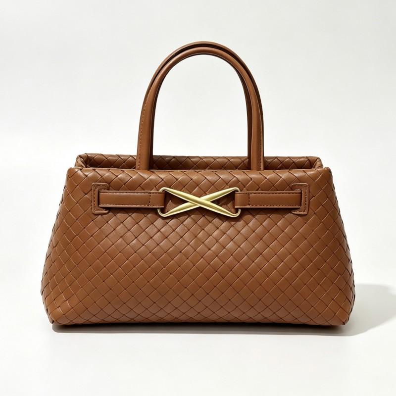 Woven Handbag Women Fashion Simple Trendy Shoulder Crossbody Bag French Style