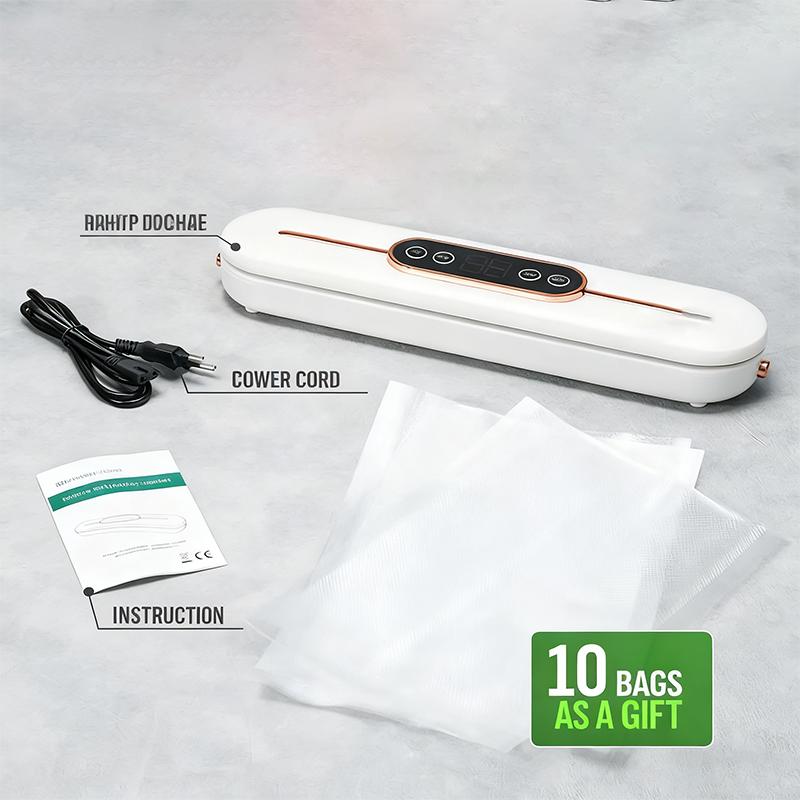 Compact Food Vacuum Sealer for Kitchen Storage and Freshness