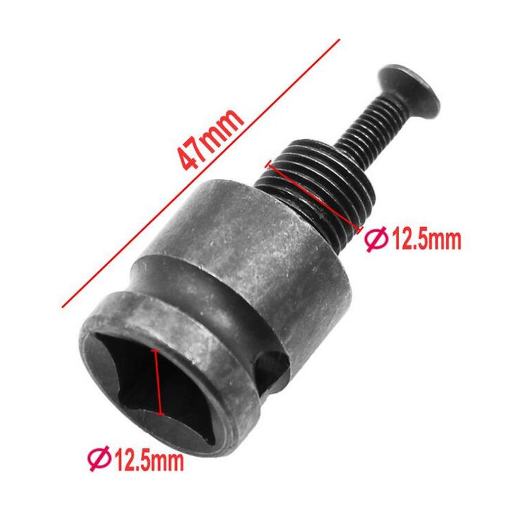Chuck Converter 1/2 '' Drill Adapter with Screw-gray