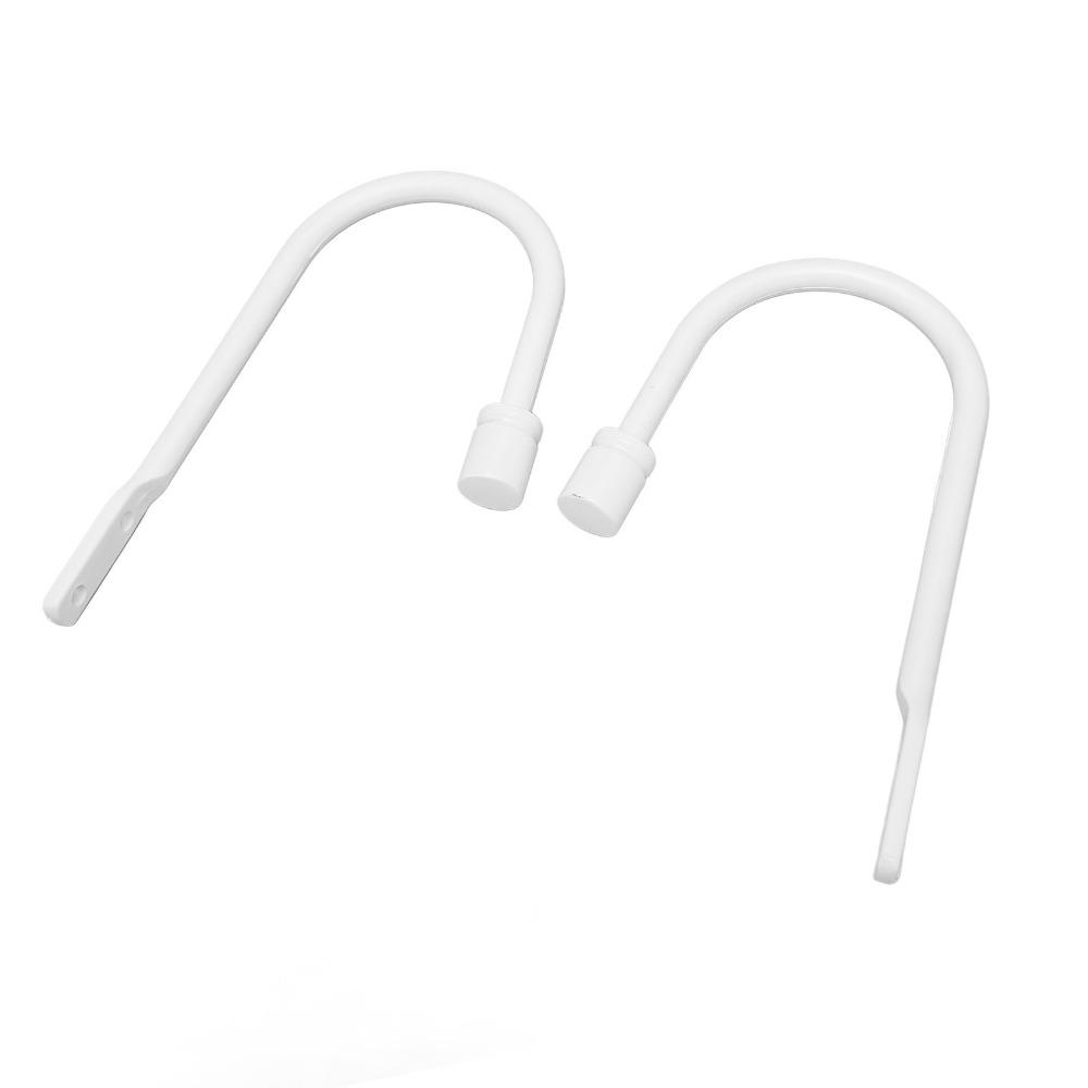 2Pcs White Curtain Tiebacks U Shaped Window Curtain Holdbacks Decorative Drapery Holdbacks  Hotel