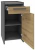 Altivo 1D1Sn Artisan-Anthracite Chest Of Drawers, 1 Door, 1 Low Drawer