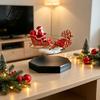 Christmas Decoration for Desks Floating Santa Santa's Flying Levitation Sleigh Magnetic Sleigh Ornament Collectibles Display Home
