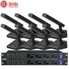 HuiDu U-9008 Professional 8-Channel Wireless UHF Microphone System (CN Version)