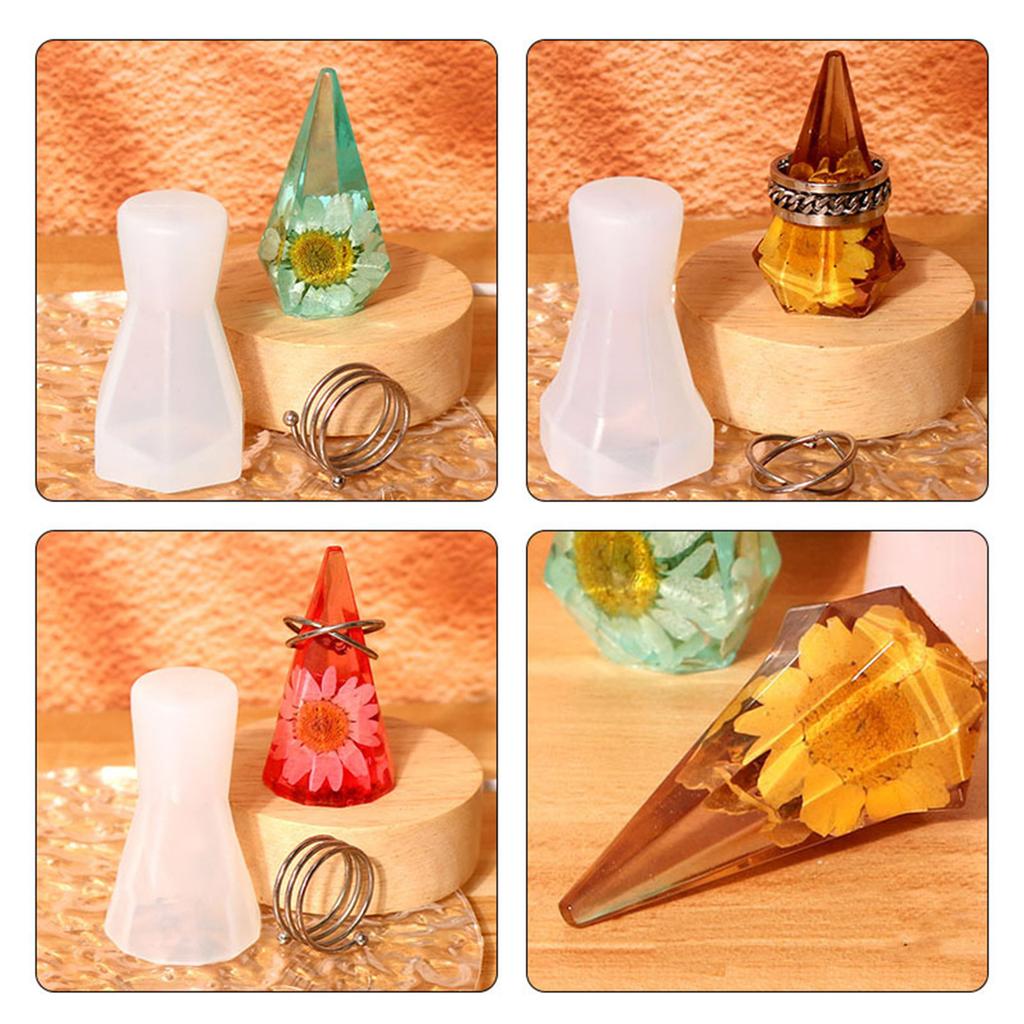 Ring Cone Resin Molds Ring Jewelry Display Stand Resin Mold for Home Decors