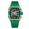 In Stock RM 6702 Slim Barrel Montre Homme Colorful Band Hollow 37.5mm Skeleton Dial Waterproof Sport Casual Quartz Wristwatch