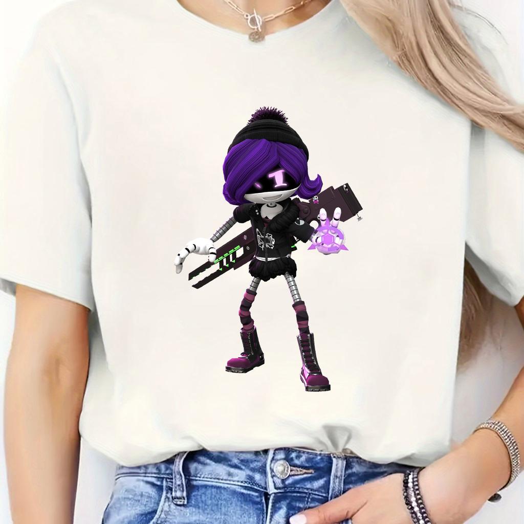 Anime Murder Drones Uzi Tshirts Wounisex Unisex Fashion Tees Funny Unisexga High Quality Cartoon Graphic Short Sleeve Unisex Casual Tops