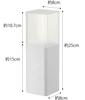 Yamazaki Tower Cutlery Stand with Lid, White, Approx. W8 X D8 X H25cm, Dustproof, with Dividers, 5372