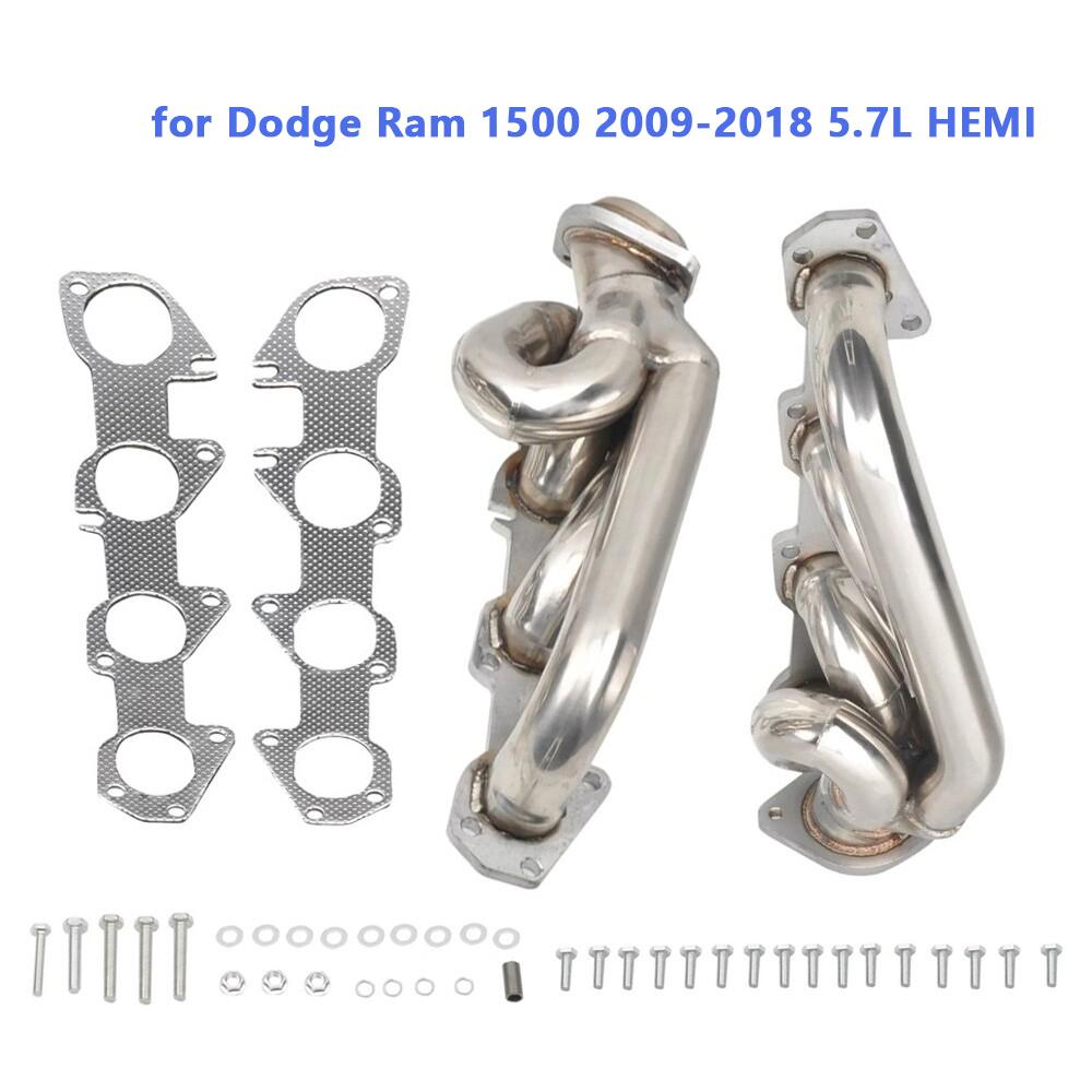 Shorty Stainless Performance Headers for Dodge Ram 1500 2009-2018 5.7L HEMI V8 Engine MT001094