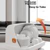 PINYU (PINYU) Desktop Cup Storage Rack, Water Cup Dust-Proof Glass Cup Holder, Tea Cup Tray, Draining Cup Rack, Cup Stand, White And Orange Color