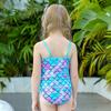 Cross-border Mermaid One-piece Girls' Children's Swimsuit Girls' Summer Baby's New Small, Medium and Older Children's Sunscreen Swimsuit