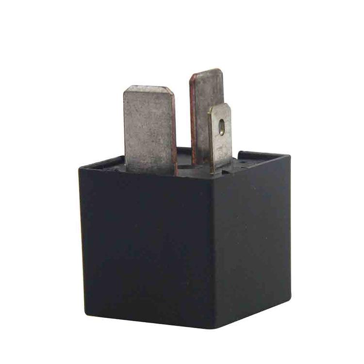 12V 70A Four-Pin Car Turn Signal Relay Flasher - Black