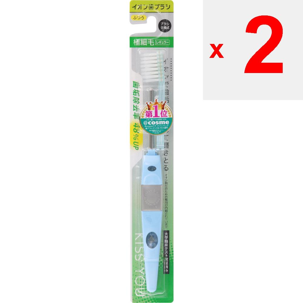 

Ionic kiss you Ultra Fine Regular Body Ordinary Зубні щітки для запобігання неприємного запаху з рота Для використання візьміться за металеву пластину ручки так, щоб пальці або