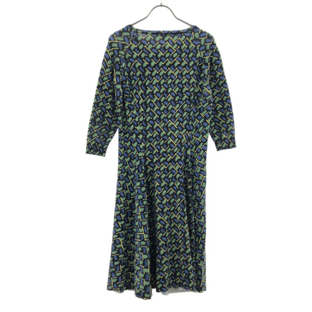 Kenzo Overall Handle Five-quarter Sleeve Flare One Piece M Women Used