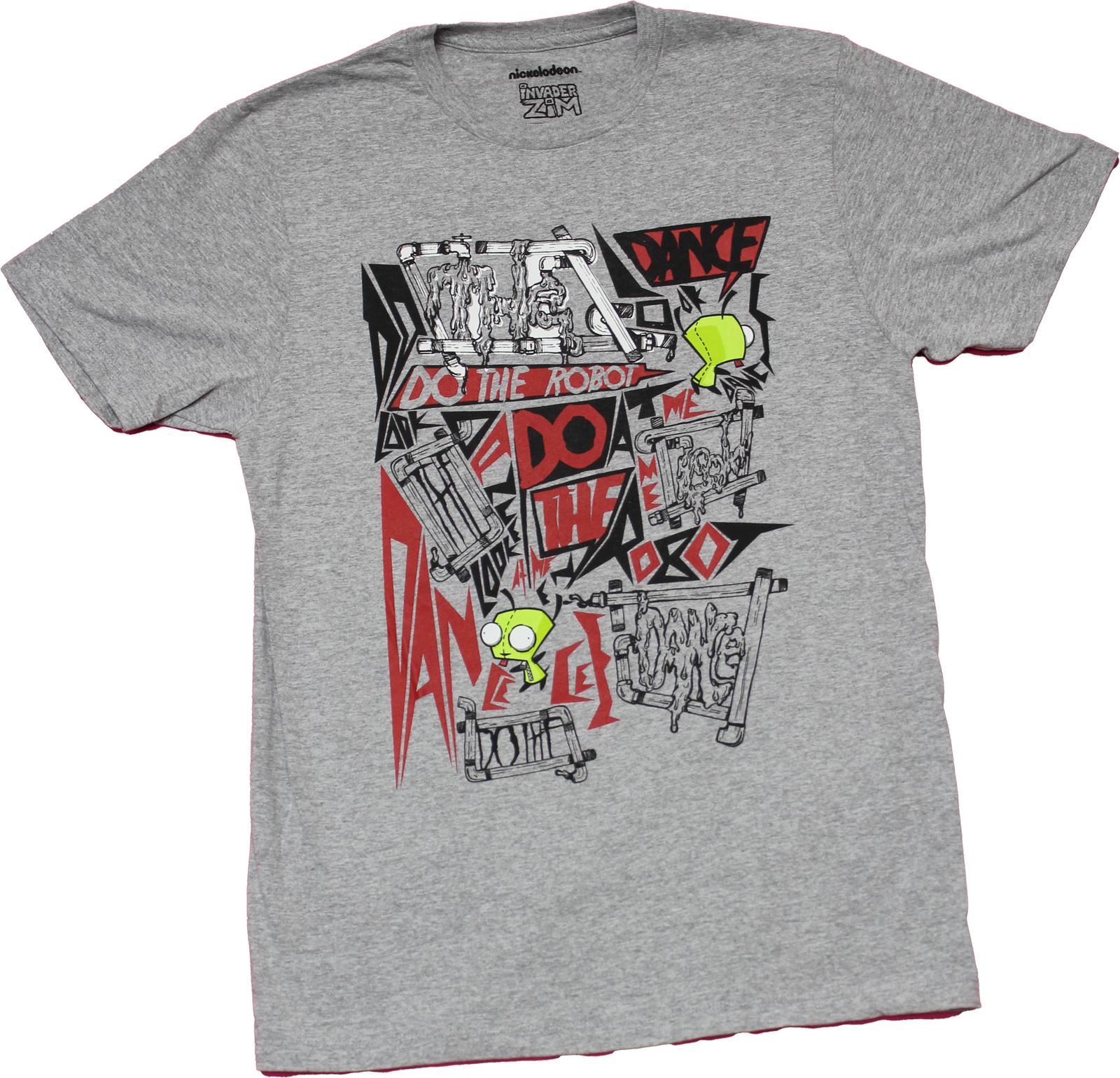 Invader Zim New Adult T-Shirt - Gir Do the Robot Dance XXL