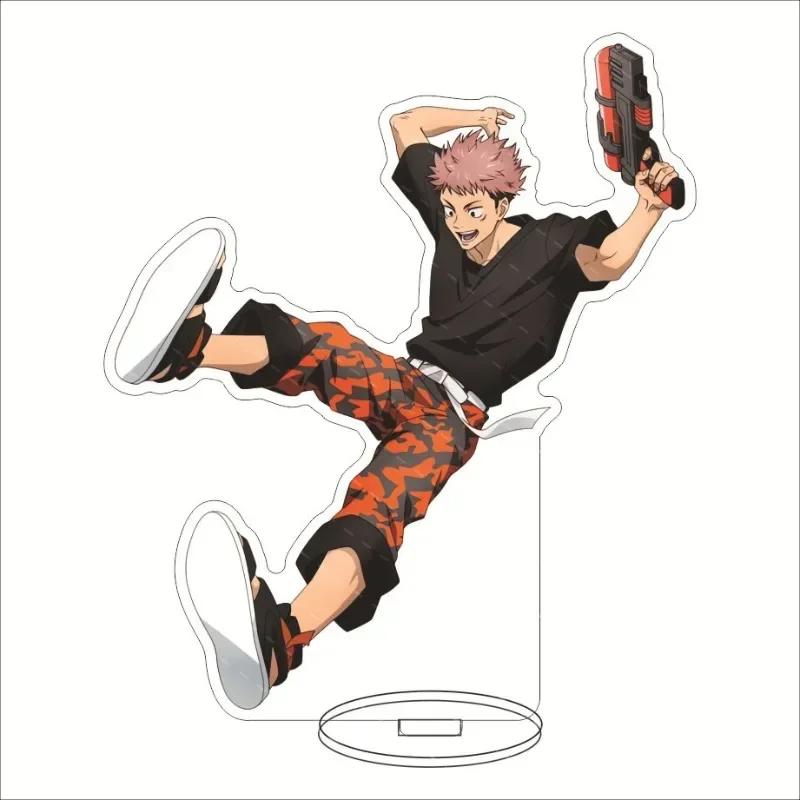 Jujutsu Kaisen 16cm Figure Acrylic Stand Set - Gojo Yuji Megumi Nobara Toge Maki Collectible Anime Figurines with Stand Ideal Gi