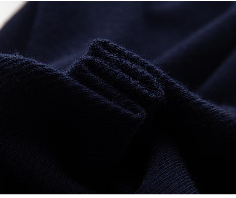 Women's Pure Wool German Style Striped Knit Pullover Sweater