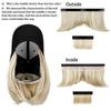 Damen Bob Perückenkappe mit Schirmmütze, All-in-One Kurzhaar Baseballkappe Perücke, Ganzjahres Universelles Vollkopf Synthetisches Haarteil für Tägliche Mode