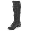 2025 Autumn Winter New Women Knee High Boots Trend Designer Belt Buckle Long Boots Retro Punk Style Women Snow Boots Botas Mujer