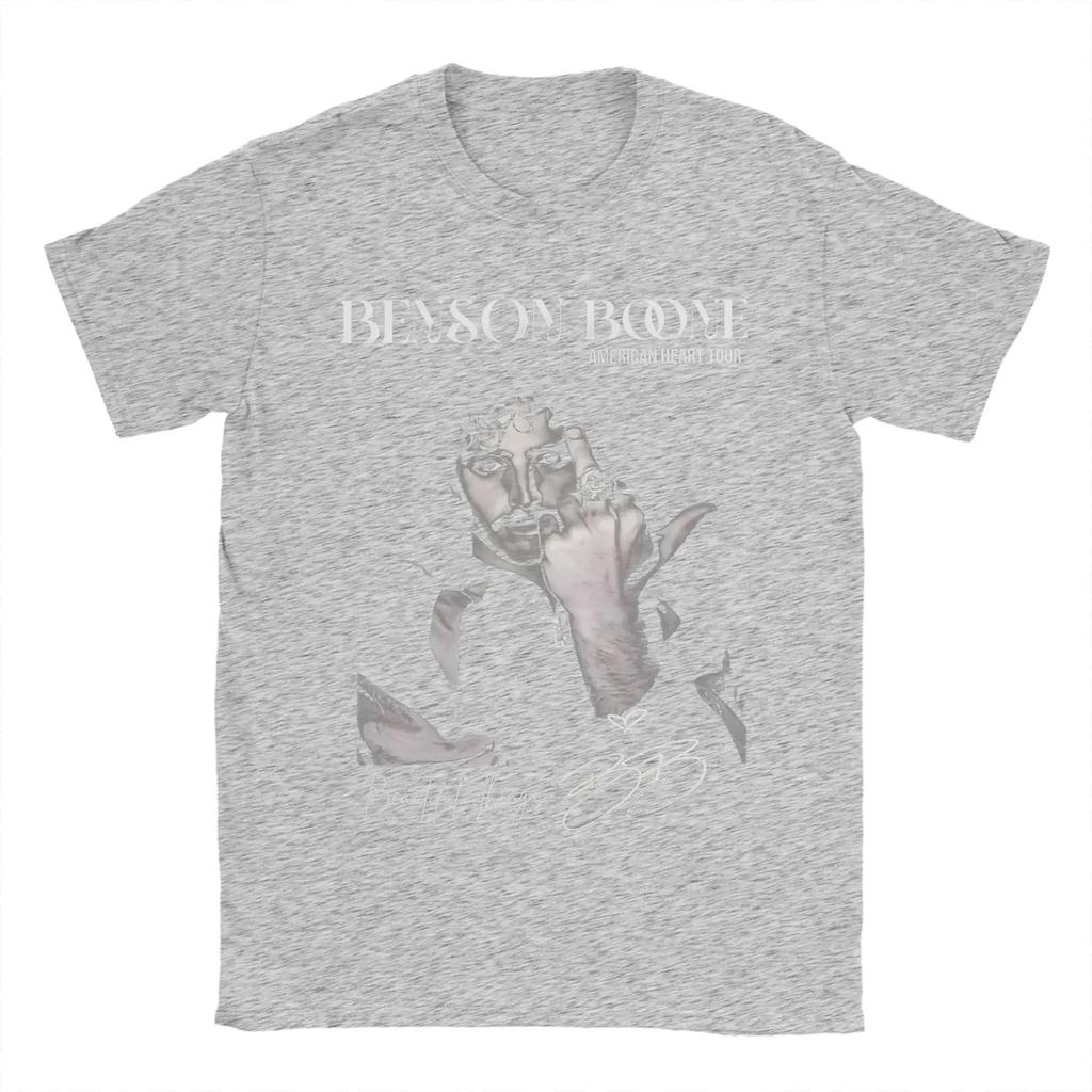 Camiseta Musical de Gira de Conciertos de Benson Boone para Hombres Mujeres Idea de Regalo Camisetas Ropa de Algodón Cantante