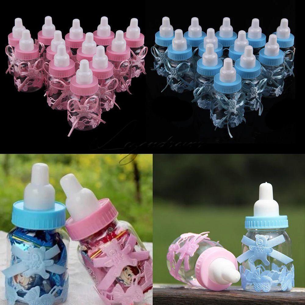 Style Christening Baby Shower Party Favour Decoration Favour Bottle Candy Box Fillable Bottles