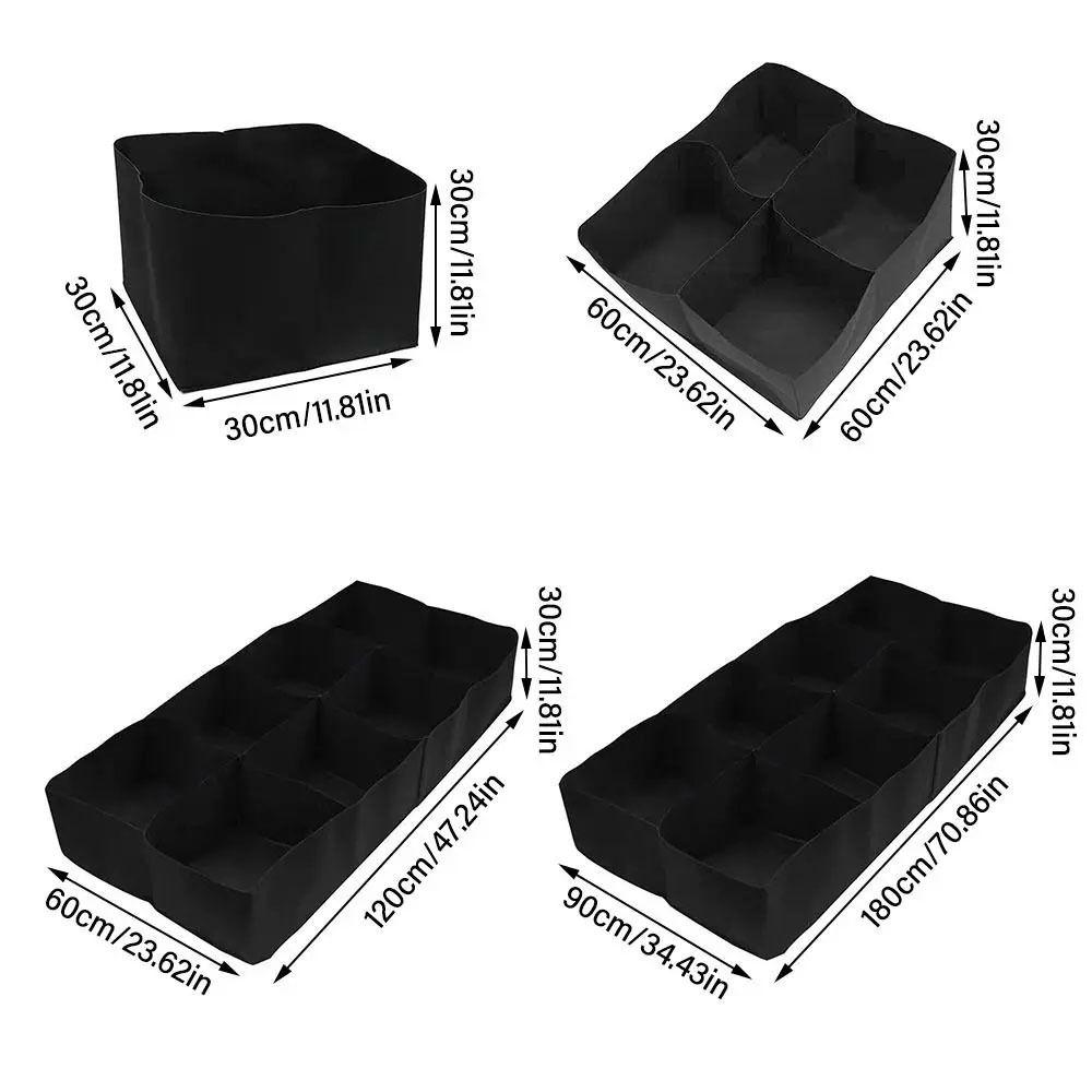 1/4/8 Grids Planting Container Breathable Garden Planting Bed Portable Garden Planters Bag  Flowers