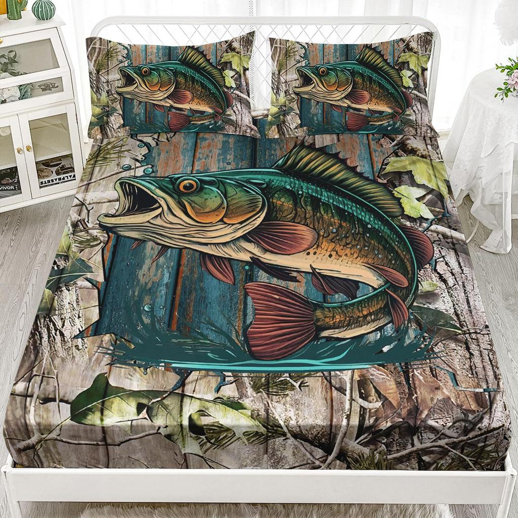 Astronaut Cat Pattern Bed Hat Three-Piece Digital Printing Bedding Bed Hat Three-Piece Set Children Adult