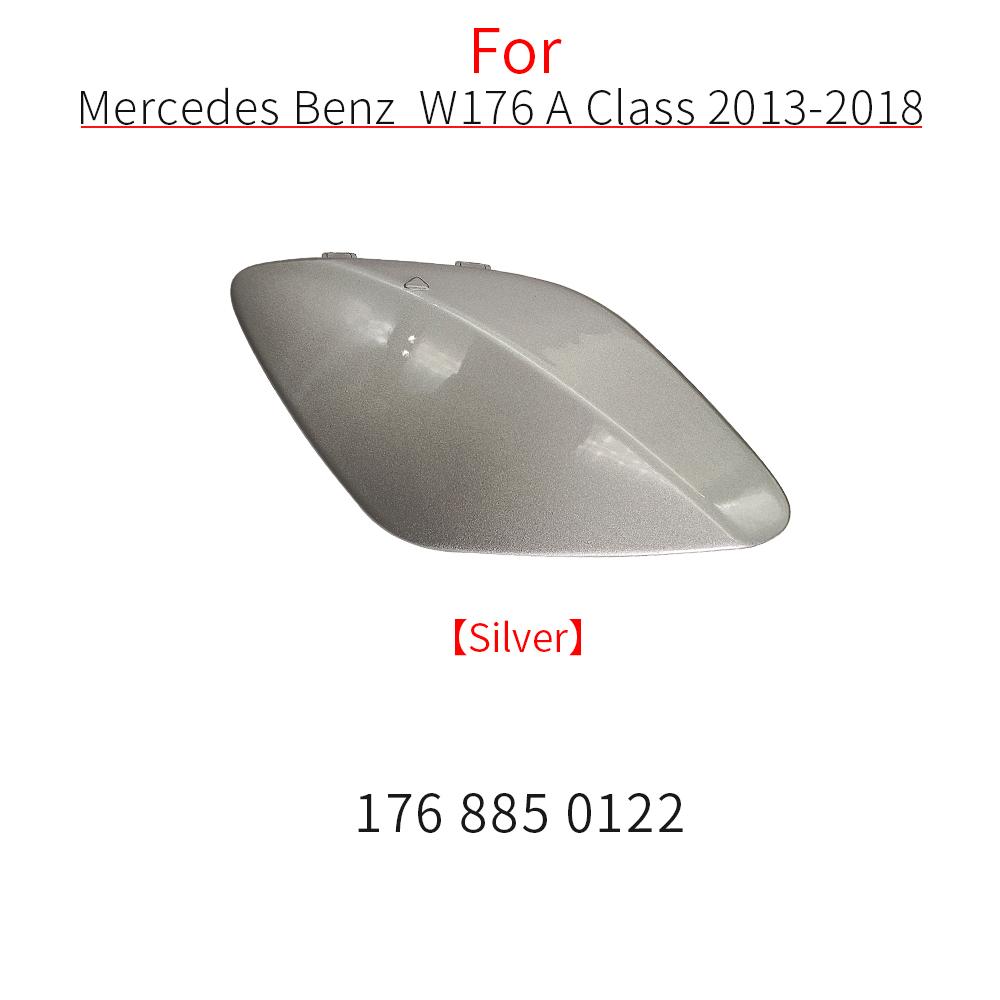 

For Benz A Class Car Front Bumper Tow Hook Cover Cap Black For Benz Mercedes W176 2013-2018 A180 A200 A250 A260 1768850122 срібний