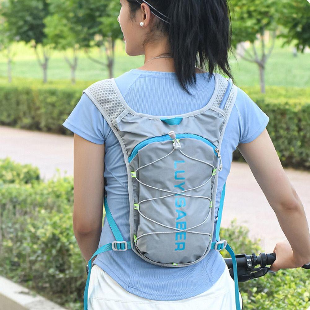 Mochila de Hidratação Nylon Marathon Mochila Refletiva para Caminhada Mochila de Corrida Unissex