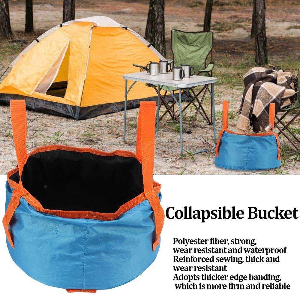 Thickened Folding Wash Basin Lightweight Portable Water Container Foldable Bucket Fishing Trips