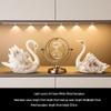 Swan Wine Rack Ornament - Elegant Display for Living Room or Dining Cabinet