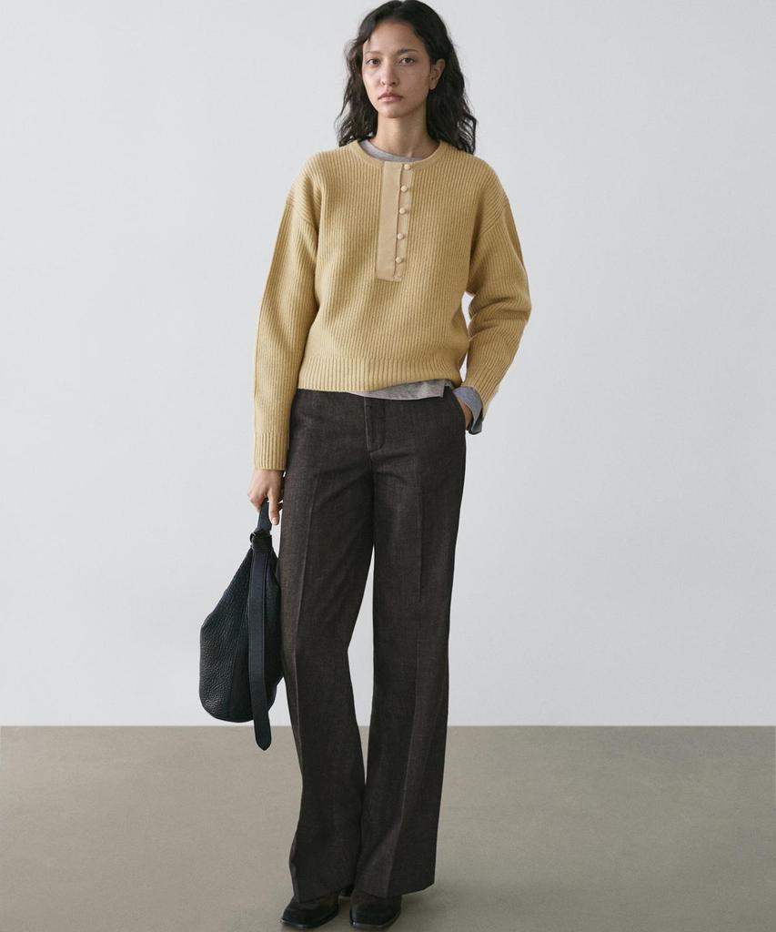Masimodutti Wool Blend Knit Sweater