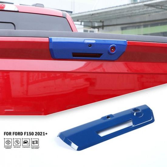 Blue Rear Door Tailgate Door Handle Cover Trim Shell Frame For Ford F150 +