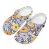 Art Printed EVA Garden Shoes Unisex Lightweight Flexible Garden Yard Slip On Home Bathroom Casual Walking Walking Shoes Soft Fit