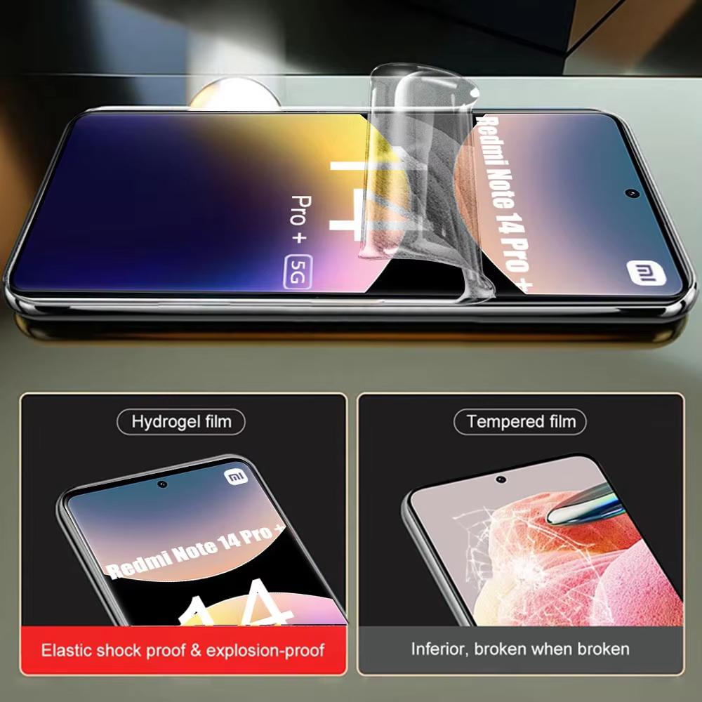 4 PCS Hydrogel Film For Xiaomi Redmi Note 15 Pro Plus Soft Screen Protector for Redmi Note 12 12S 11S 10S 13 14 Pro Plus HD Film